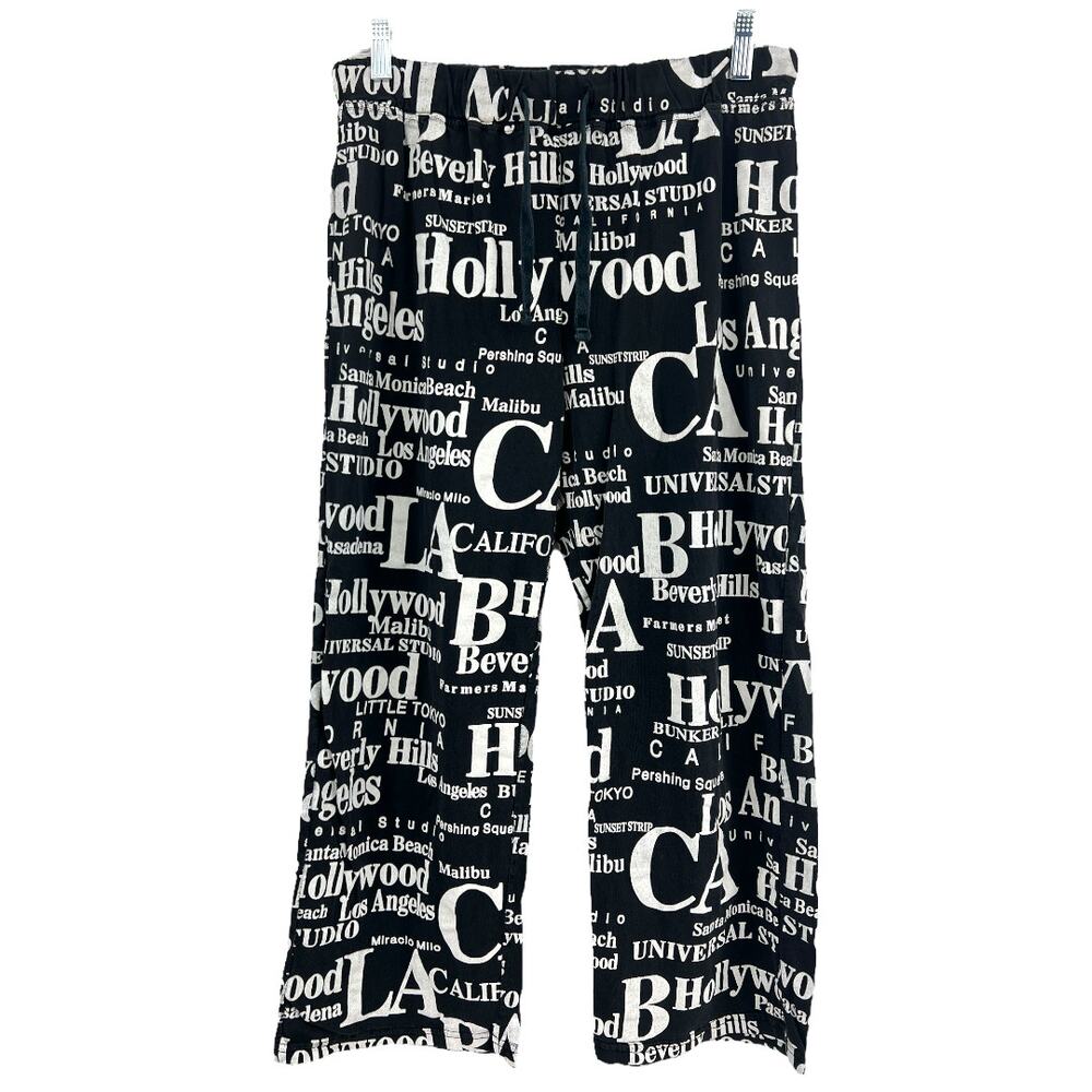 Jay Joshua Hollywood Los Angeles Print Pajama Pants Medium
